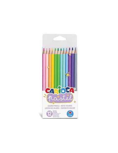 LAPICES CARIOCA PASTEL BLISTER 12 SURT.