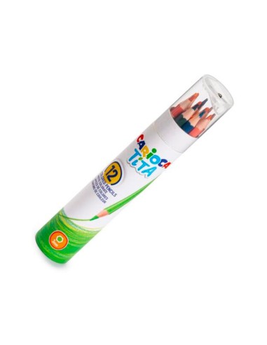 LAPICES CARIOCA TITA MINA 3MM TUBO METAL 12 SURT.+ SACAPUNTAS