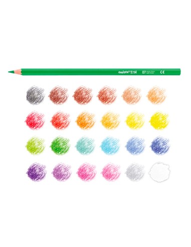 LAPICES CARIOCA TITA MINA 3MM TUBO METAL 24 SURT.+ SACAPUNTAS