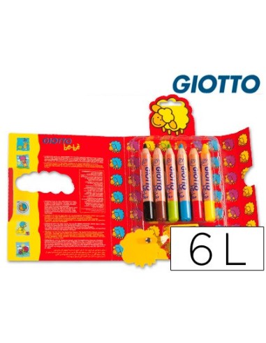 LAPICES COL.GIOTTO BEBE CAJA 6 LAPICES