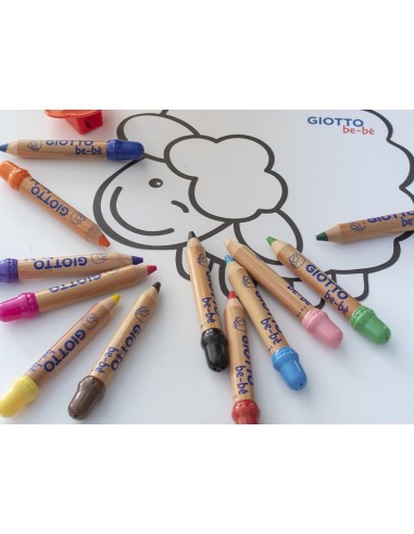 LAPICES COL.GIOTTO BEBE CAJA 12 LAPICES