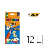 LAPICES COL.BIC KID EVOLUTION ESTUCHE 12 COL.SURT. MINA ULTRA