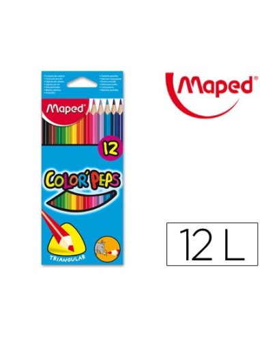 LAPICES COL.MAPED 183212 TRIANGULARES CAJA 12UNID