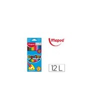LAPICES COL.MAPED 183212 TRIANGULARES CAJA 12UNID 2