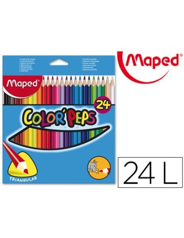 LAPICES COL.MAPED 183224 TRIANGULARES C/ 24