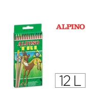 LAPICES COL.ALPINO TRI ESTUCHE 12 COL.SURT.