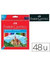 LAPICES COL.FABER-CASTELL C/48 COL.HEXAGONAL MADERA REFORESTADA