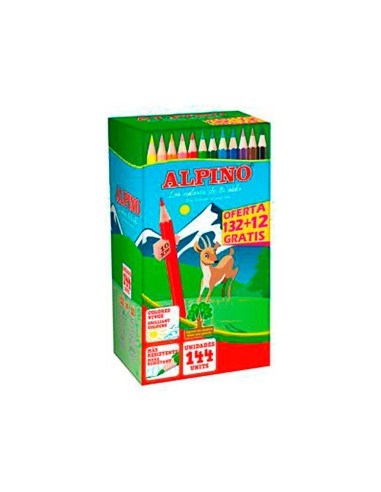 LAPICES COL.ALPINO SCHOOL PACK 132 + 12U.OBSEQUIO COL.SURTIDOS