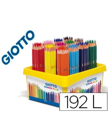 LAPICES COLORES GIOTTO STILNOVO SCHOOL 192 UDS.12 X16 SURT.523400