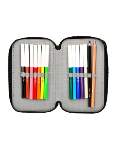 PLUMIER ESCOLAR ANTARTIK DOBLE CORAL 28 PIEZAS