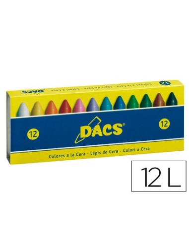 LAPICES CERA DACS CAJA 12 COL.