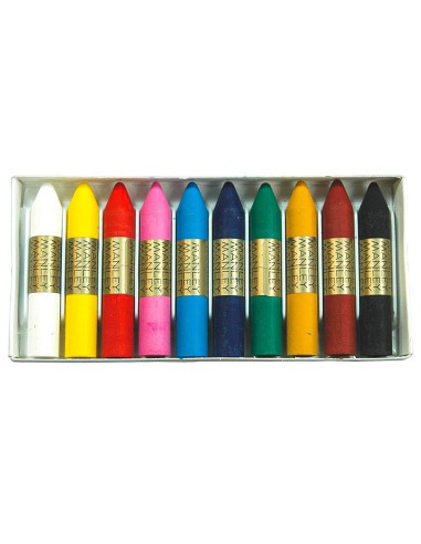 LAPICES CERA MANLEY CAJA 10 COL.REF.110 LAPICES CERA MANLEY CAJA 10 COL.REF.110
