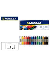 LAPICES CERA MANLEY CAJA 15 COL.REF.115