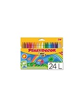 LAPICES CERA PLASTIDECOR CAJA 24 COL. 2