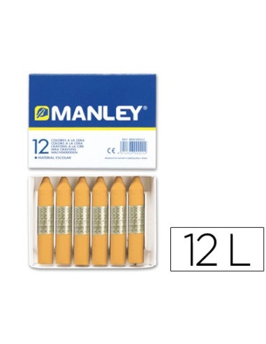 LAPICES CERA MANLEY UNICOLOR OCRE -CAJA DE 12 N.26 MNC04690/ N. 26