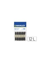 CERA MANLEY UNICOLOR NEGRO. CAJA 12 UNIDADES 2