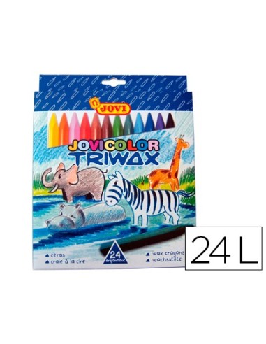 LAPICES CERA JOVICOLOR TRIWAX 24 COL.