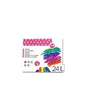 LAPICES CERA BLANDA LIDERPAPEL-CAJA 24 COL. 2