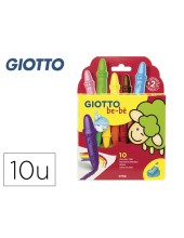 LAPICES CERA GIOTTO BEBE CAJA 10 COL.