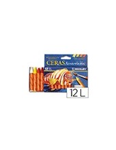 LAPICES CERA MASATS ACUARELABLE CAJA 12 UDS. COL.SURT. 2