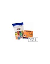 LAPICES CERA MANLEY CAJA DE 192 UNIDADES 16 COLORES SURTIDOS 2
