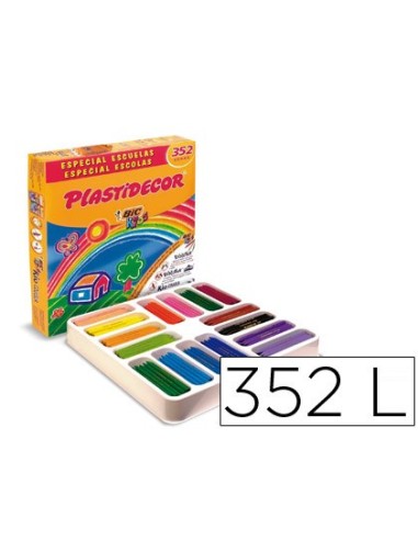 LAPICES CERA PLASTIDECOR CAJA DE 352 COLORES