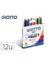 LAPICES CERA GIOTTO CAJA DE 12 COLORES