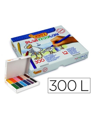 LAPICES CERA JOVI PLASTICOLOR CAJA 300UD.25 COLORES SURTIDOS