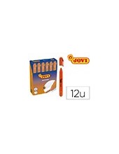 MARCADOR DE CERA GEL JOVI FLUORESCENTE NARANJA CAJA DE 12 UD. 2