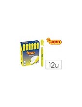 MARCADOR DE CERA GEL JOVI FLUORESCENTE AMARILLO CAJA DE 12 UNIDADES 2