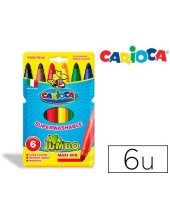 ROTULADOR CARIOCA JUMBO C/6 COL.PUNTA GRUESA