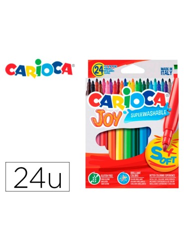 ROTULADOR CARIOCA JOY CAJA 24 COL.