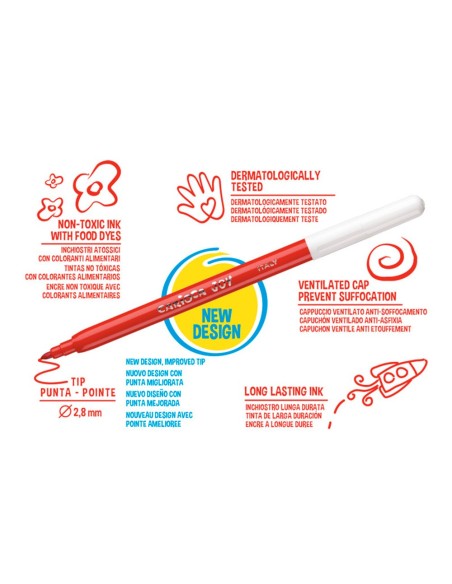 ROTULADOR CARIOCA JOY CAJA 24 COL.