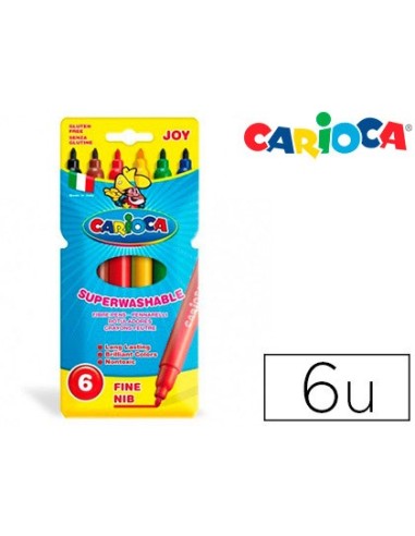 ROTULADOR CARIOCA JOY CAJA 6 COL.