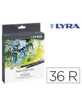 ROTULADOR LYRA AQUA BRUSH DUO CAJA 36 SURT.