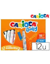 ROTULADOR CARIOCA BABY 2 AÑOS CAJA 12 SURT.