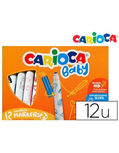 ROTULADOR CARIOCA BABY 2 AÑOS CAJA 12 SURT.