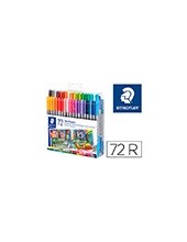 ROTULADOR STAEDTLER DOBLE FIBRA 3200  72 UD.SURT. 2