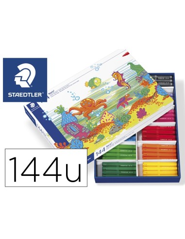 ROTULADOR STAEDTLER JUMBO TRAZO 3MM CAJA 144 UD.SURTIDAS 12 X COLOR