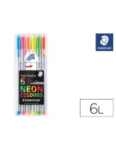 ROTULADOR STAEDTLER TRIPLUS NEON COLOURS ESTUCHE 6 UD.SURT.