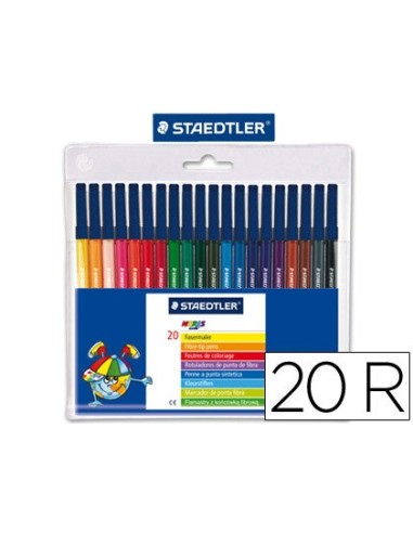 ROTULADOR STAEDTLER NORIS CLUBESTUCHE 20 COL.