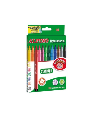 ROTULADOR ALPINO CAJA 12 COL.