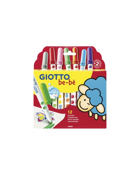ROTULADOR GIOTTO BEBE CAJA 12 COL.