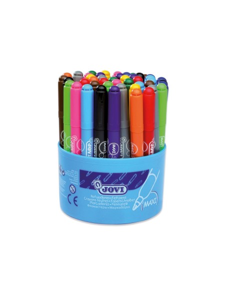 ROTULADOR JOVI MAXI 13 MM BOTE 48 UDS. 12 COL.4 UDS. CADA COLOR.