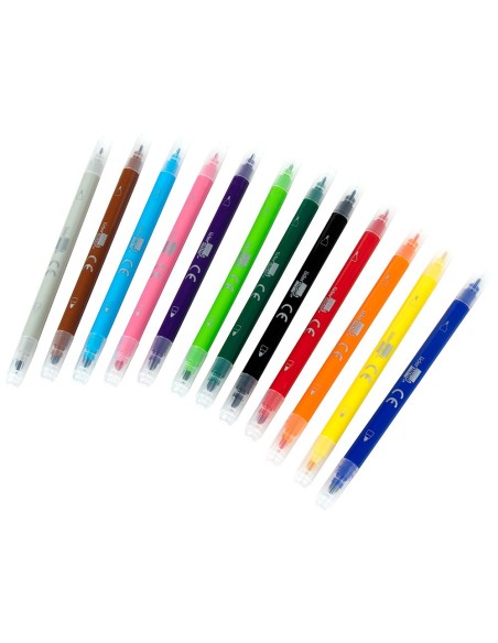 ROTULADOR DUO CAJA 12 COL.
