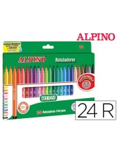 ROTULADOR ALPINO STANDARD CAJA DE 24 COLORES AR001003