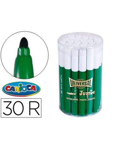 ROTULADOR CARIOCA JUMBO C-30 VER PUNTA GRUESA BOTE 30 UDS.