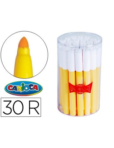 ROTULADOR CARIOCA JUMBO C-30 AM.PUNTA GRUESA BOTE 30 UDS.