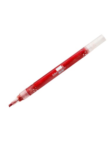 ROTULADOR  EFECTO PURPURINA METALIZADA REVERSIBLE SURT.CAJA 6 UD.