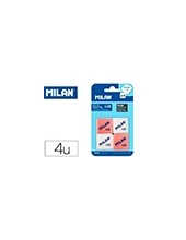 GOMA DE BORRAR MILAN MIGA DE PAN 430 CUADRADA BLISTER DE 4 2